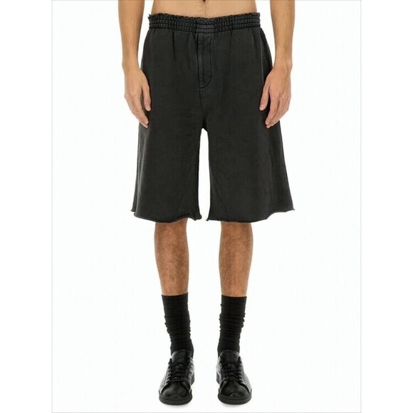 Helmut Lang Relaxed-Fit Black Shorts With Flared Leg - NWT
